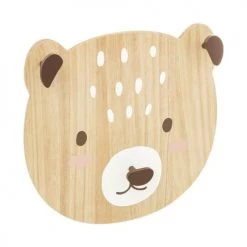 Decoratie Portemanteaux Et Patères Enfant Patère Bois Ours - Lot De 3