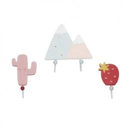 Sauthon Portemanteaux Et Patères Enfant Patères En Bois En MDF Rose