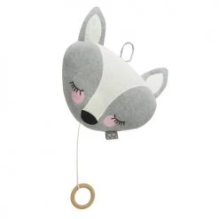 Sevira Kids Luminaires Enfant Peluche Musicale à Suspendre En Tricot, Renard
