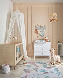 Maisons Du Monde Suspensions Enfant Petit Abat-jour Pour Suspension En Raphia Beige Et Pompons Rouge Brique D18 -Luminaires enfant Soldes petit abat jour pour suspension en raphia beige et pompons rouge brique d18 1000 12 22 225891 2