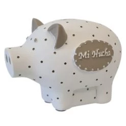 Amadeus Objets Déco Enfant Petite Tirelire Cochon Blanc -Luminaires enfant Soldes petite tirelire cochon blanc 3