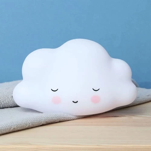 A Little Lovely Company Luminaires Enfant Petite Veilleuse Nuage Blanc Endormi (16 Cm) 2 A Little Lovely Company Luminaires Enfant Petite Veilleuse Nuage Blanc Endormi (16 Cm) – Image 2