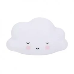 A Little Lovely Company Luminaires Enfant Petite Veilleuse Nuage Blanc Endormi (16 Cm)