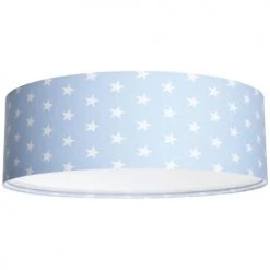BPS Koncept Suspensions Enfant Plafonnier Tissu Bleu ø 50cm
