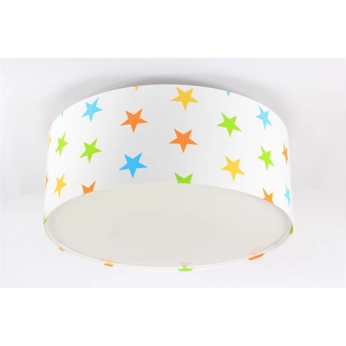 BPS Koncept Suspensions Enfant Plafonnier Tissu Multicolore ø 50cm 2 BPS Koncept Suspensions Enfant Plafonnier Tissu Multicolore ø 50cm – Image 2