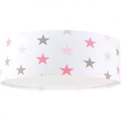 BPS Koncept Suspensions Enfant Plafonnier Tissu Multicolore ø 50cm