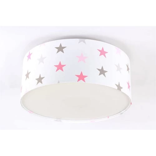 BPS Koncept Suspensions Enfant Plafonnier Tissu Multicolore ø 60cm 2 BPS Koncept Suspensions Enfant Plafonnier Tissu Multicolore ø 60cm – Image 2