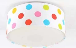 BPS Koncept Suspensions Enfant Plafonnier Tissu Multicolore ø 60cm -Luminaires enfant Soldes plafonnier tissu multicolore oe 60cm 5