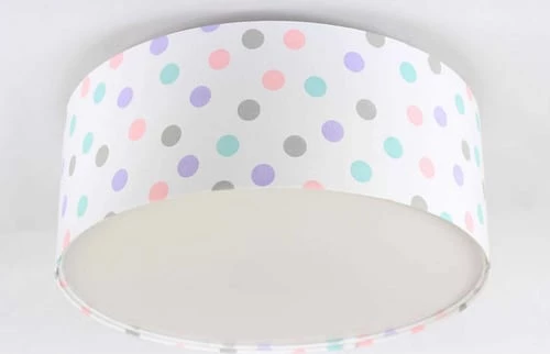 BPS Koncept Suspensions Enfant Plafonnier Tissu Multicolore ø 60cm 2 BPS Koncept Suspensions Enfant Plafonnier Tissu Multicolore ø 60cm – Image 2