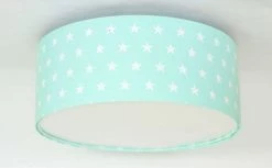 BPS Koncept Suspensions Enfant Plafonnier Tissu Vert ø 40cm 3 BPS Koncept Suspensions Enfant Plafonnier Tissu Vert ø 40cm -Luminaires enfant Soldes plafonnier tissu vert oe 40cm 1