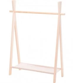 Wadiga Portemanteaux Et Patères Enfant Portant Vêtements En Bois H100cm