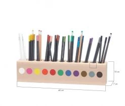 RNT By Really Nice Things Objets Déco Enfant Porte Crayons En Bois Multicolore. -Luminaires enfant Soldes porte crayons en bois multicolore 3