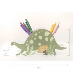 RNT By Really Nice Things Objets Déco Enfant Porte Crayons En Méthacrylate En Forme De Dinosaure Vert Pour Enfant -Luminaires enfant Soldes porte crayons en methacrylate en forme de dinosaure vert pour enfant 4