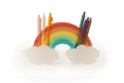 RNT By Really Nice Things Objets Déco Enfant Porte Crayons Méthacrylate Forme D'arc En Ciel Multicolore Enfant
