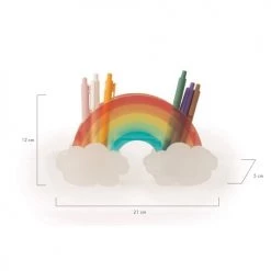 RNT By Really Nice Things Objets Déco Enfant Porte Crayons Méthacrylate Forme D'arc En Ciel Multicolore Enfant -Luminaires enfant Soldes porte crayons methacrylate forme d arc en ciel multicolore enfant 5
