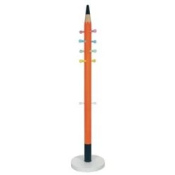 Altobuy Portemanteaux Et Patères Enfant Portemanteau 10 Patères Rouge Pour Enfant -Luminaires enfant Soldes portemanteau 10 pateres orange pour enfant 1