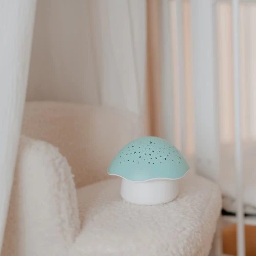 Pabobo Veilleuses Pour Bébé Projecteur D'étoiles Champignon Bleu 2 Pabobo Veilleuses Pour Bébé Projecteur D'étoiles Champignon Bleu – Image 2