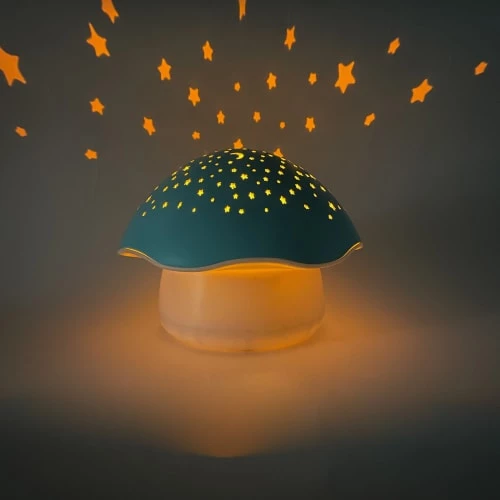Pabobo Veilleuses Pour Bébé Projecteur D'étoiles Champignon Bleu 3 Pabobo Veilleuses Pour Bébé Projecteur D'étoiles Champignon Bleu – Image 3