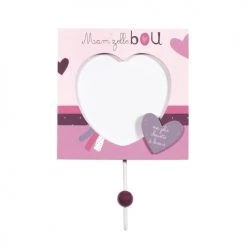 Sauthon Portemanteaux Et Patères Enfant Set 3 Patères En Bois En Bois Rose -Luminaires enfant Soldes set 3 pateres en bois en bois rose 2