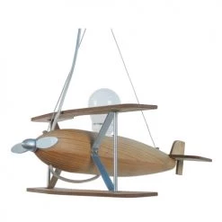 Tosel Suspensions Enfant Suspension Avion Bois Naturel