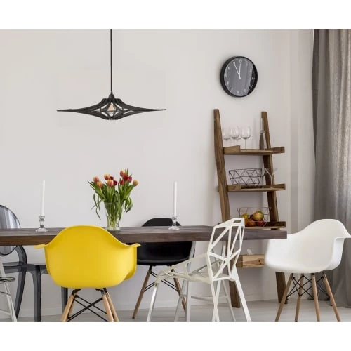 RIF Suspensions Enfant Suspension Design Bois Noir D65cm 3 RIF Suspensions Enfant Suspension Design Bois Noir D65cm – Image 3