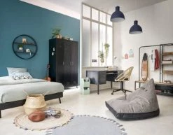 Maisons Du Monde Suspensions Enfant Suspension En Métal Bleu Marine -Luminaires enfant Soldes suspension en metal bleu marine 1000 11 34 193267 9