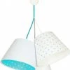 BPS Koncept Suspensions Enfant Suspension Enfant Abat-jour Blanc Et Bleu 50x50x30