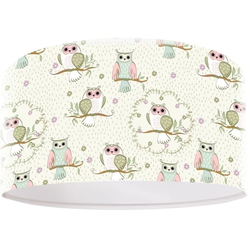 BPS Koncept Suspensions Enfant Suspension Enfant Abat-jour Tissu Beige Et Blanc ø 50 2 BPS Koncept Suspensions Enfant Suspension Enfant Abat-jour Tissu Beige Et Blanc ø 50 – Image 2