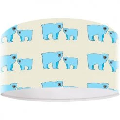 BPS Koncept Suspensions Enfant Suspension Enfant Abat-jour Tissu Bleu Et Blanc Et Beige ø 30 -Luminaires enfant Soldes suspension enfant abat jour tissu bleu et blanc et beige oe 30 1