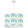 BPS Koncept Suspensions Enfant Suspension Enfant Abat-jour Tissu Bleu Et Blanc Et Beige ø 30