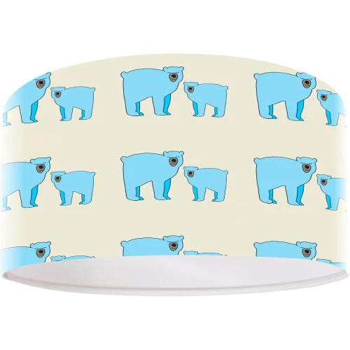 BPS Koncept Suspensions Enfant Suspension Enfant Abat-jour Tissu Bleu Et Blanc Et Beige ø 40 2 BPS Koncept Suspensions Enfant Suspension Enfant Abat-jour Tissu Bleu Et Blanc Et Beige ø 40 – Image 2