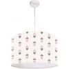 BPS Koncept Suspensions Enfant Suspension Enfant Abat-jour Tissu Multicolore Et Blanc ø 30