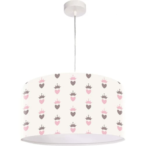 BPS Koncept Suspensions Enfant Suspension Enfant Abat-jour Tissu Multicolore Et Blanc ø 30 3 BPS Koncept Suspensions Enfant Suspension Enfant Abat-jour Tissu Multicolore Et Blanc ø 30 – Image 3