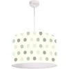 BPS Koncept Suspensions Enfant Suspension Enfant Abat-jour Tissu Multicolore Et Blanc ø 30