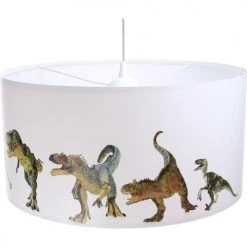 BPS Koncept Suspensions Enfant Suspension Enfant Abat-jour Tissu Multicolore Et Blanc ø 40 -Luminaires enfant Soldes suspension enfant abat jour tissu multicolore et blanc oe 40 13