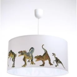 BPS Koncept Suspensions Enfant Suspension Enfant Abat-jour Tissu Multicolore Et Blanc ø 40 -Luminaires enfant Soldes suspension enfant abat jour tissu multicolore et blanc oe 40 14