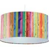 BPS Koncept Suspensions Enfant Suspension Enfant Abat-jour Tissu Multicolore Et Blanc ø 40