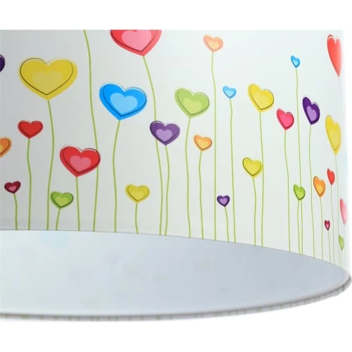 BPS Koncept Suspensions Enfant Suspension Enfant Abat-jour Tissu Multicolore Et Blanc ø 40 6 BPS Koncept Suspensions Enfant Suspension Enfant Abat-jour Tissu Multicolore Et Blanc ø 40 – Image 6