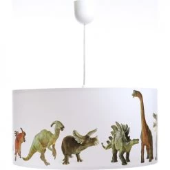 BPS Koncept Suspensions Enfant Suspension Enfant Abat-jour Tissu Multicolore Et Blanc ø 50 -Luminaires enfant Soldes suspension enfant abat jour tissu multicolore et blanc oe 50 36