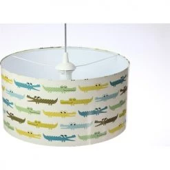 BPS Koncept Suspensions Enfant Suspension Enfant Abat-jour Tissu Multicolore Et Blanc ø 50 -Luminaires enfant Soldes suspension enfant abat jour tissu multicolore et blanc oe 50 42