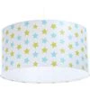 BPS Koncept Suspensions Enfant Suspension Enfant Abat-jour Tissu Multicolore Et Blanc ø 50