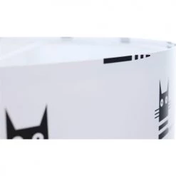 BPS Koncept Suspensions Enfant Suspension Enfant Abat-jour Tissu Noir Et Blanc ø 30 -Luminaires enfant Soldes suspension enfant abat jour tissu noir et blanc oe 30 4