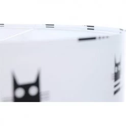 BPS Koncept Suspensions Enfant Suspension Enfant Abat-jour Tissu Noir Et Blanc ø 40 -Luminaires enfant Soldes suspension enfant abat jour tissu noir et blanc oe 40 3