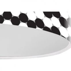 BPS Koncept Suspensions Enfant Suspension Enfant Abat-jour Tissu Noir Et Blanc ø 50 -Luminaires enfant Soldes suspension enfant abat jour tissu noir et blanc oe 50 13