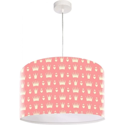 BPS Koncept Suspensions Enfant Suspension Enfant Abat-jour Tissu Rose Et Blanc ø 40 1 BPS Koncept Suspensions Enfant Suspension Enfant Abat-jour Tissu Rose Et Blanc ø 40