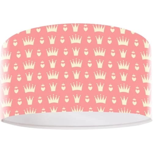 BPS Koncept Suspensions Enfant Suspension Enfant Abat-jour Tissu Rose Et Blanc ø 40 2 BPS Koncept Suspensions Enfant Suspension Enfant Abat-jour Tissu Rose Et Blanc ø 40 – Image 2