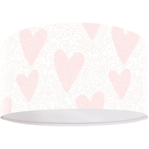 BPS Koncept Suspensions Enfant Suspension Enfant Abat-jour Tissu Rose Et Blanc ø 40 2 BPS Koncept Suspensions Enfant Suspension Enfant Abat-jour Tissu Rose Et Blanc ø 40 – Image 2