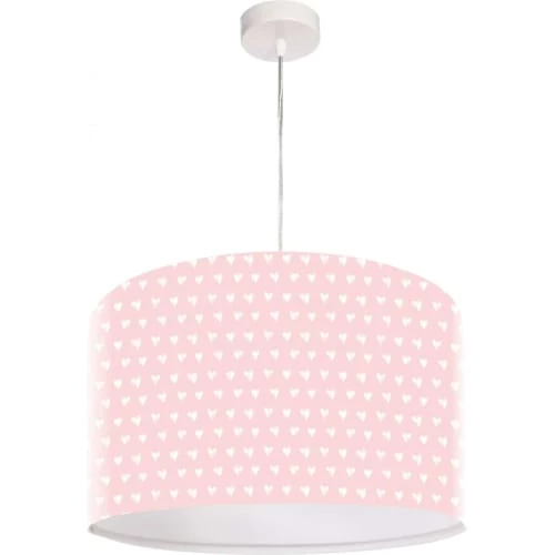 BPS Koncept Suspensions Enfant Suspension Enfant Abat-jour Tissu Rose Et Blanc ø 50 1 BPS Koncept Suspensions Enfant Suspension Enfant Abat-jour Tissu Rose Et Blanc ø 50