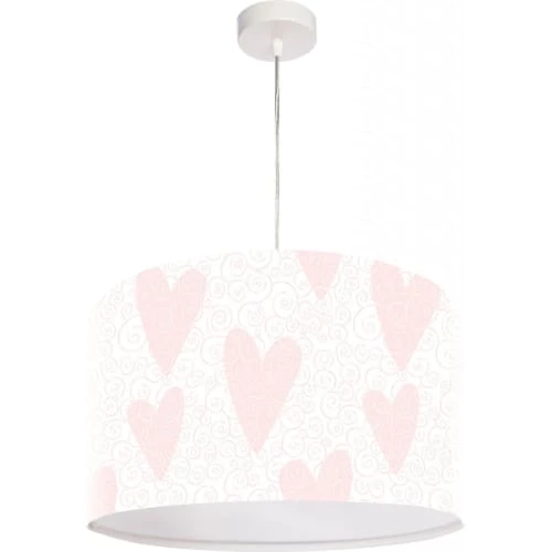 BPS Koncept Suspensions Enfant Suspension Enfant Abat-jour Tissu Rose Et Blanc ø 50 1 BPS Koncept Suspensions Enfant Suspension Enfant Abat-jour Tissu Rose Et Blanc ø 50