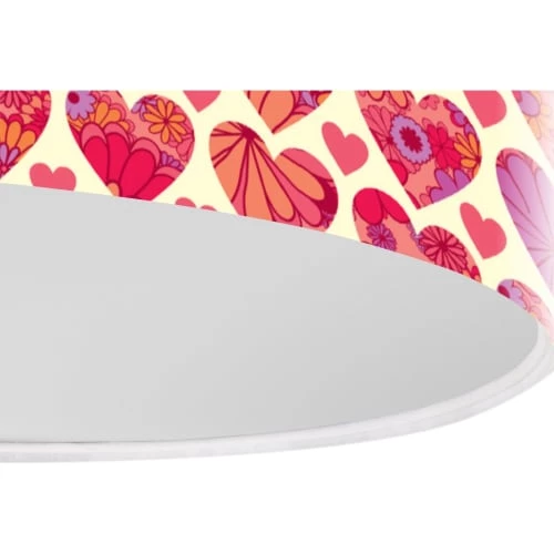 BPS Koncept Suspensions Enfant Suspension Enfant Abat-jour Tissu Rouge Et Blanc ø 50 4 BPS Koncept Suspensions Enfant Suspension Enfant Abat-jour Tissu Rouge Et Blanc ø 50 – Image 4